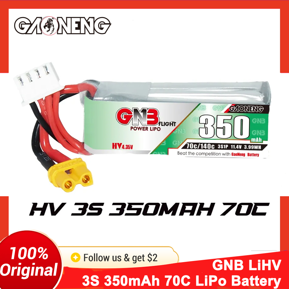 Drone Backpack - Batteria LiPo Gaoneng GNB 350mAh 3S