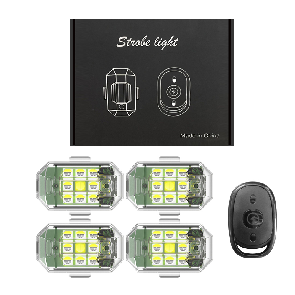 Drone Strobe Light - 1/2/4 pezzi luce stroboscopica per drone