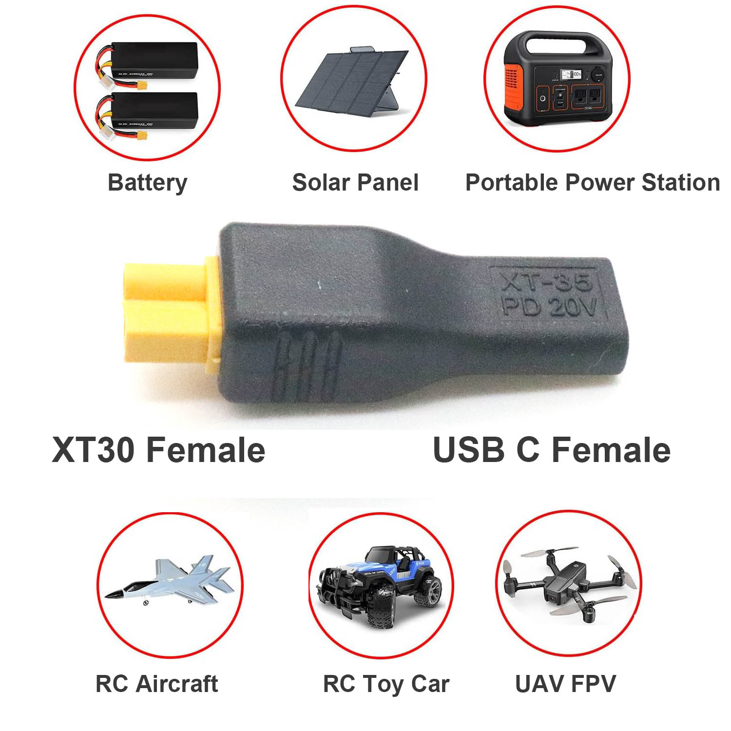 1pc USB Tipo C Ingresso Femmin - Drone Battery Adapter recensione e prezzo